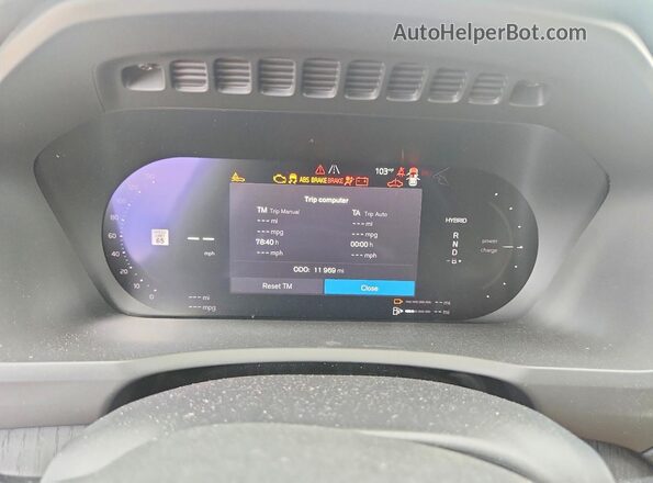 YV4H60CF8R1244808 2024 VOLVO XC90 Blue Вид щитка приладів