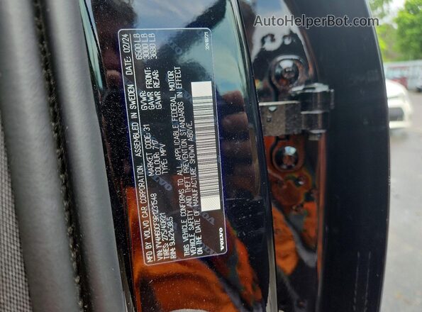 YV4H60CF9R1231548 2024 VOLVO XC90 Black Widok wnętrza 360 stopni