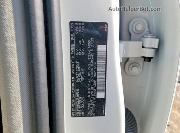 YV4H60DL2R1917516 2024 VOLVO XC60 Белый Вид подкапотного пространства