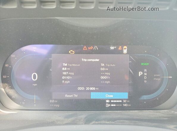 YV4H60LE9R1191138 2024 VOLVO XC90 White Widok zestawu wskaźników
