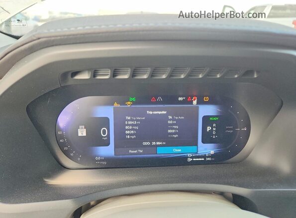 YV4H60LF0R1212015 2024 VOLVO XC90 Silver Vista del cuadro de instrumentos