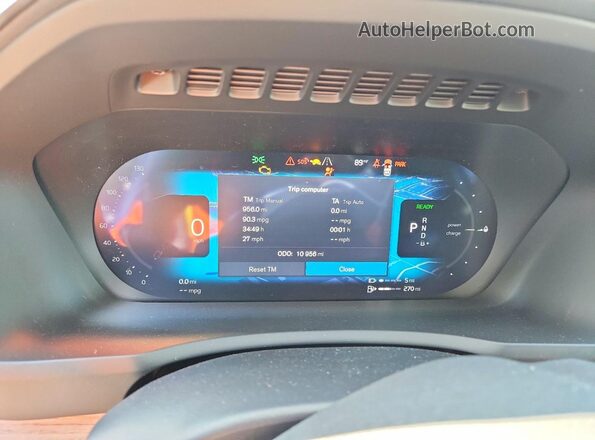 YV4H60PB8S1353587 2025 VOLVO XC90 Blue Instrument cluster view