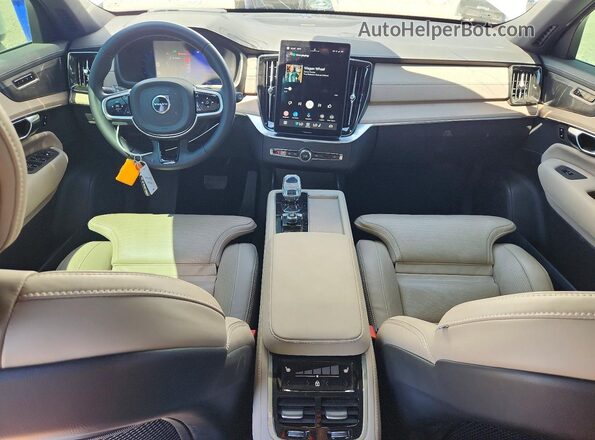 YV4H60PG2S1376665 2025 VOLVO XC90 White Widok deski rozdzielczej