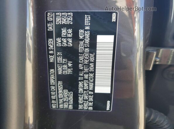 YV4L12DK9N1925781 2022 VOLVO XC60 Gray Widok komory silnika