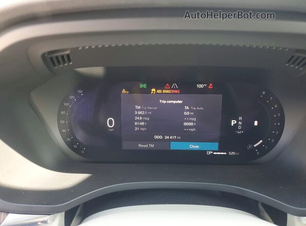 YV4L12DK9N1925781 2022 VOLVO XC60 Gray Widok zestawu wskaźników