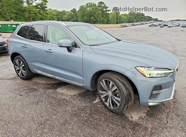 YV4L12DL9N1966372 2022 VOLVO XC60 Blue Передня права чверть