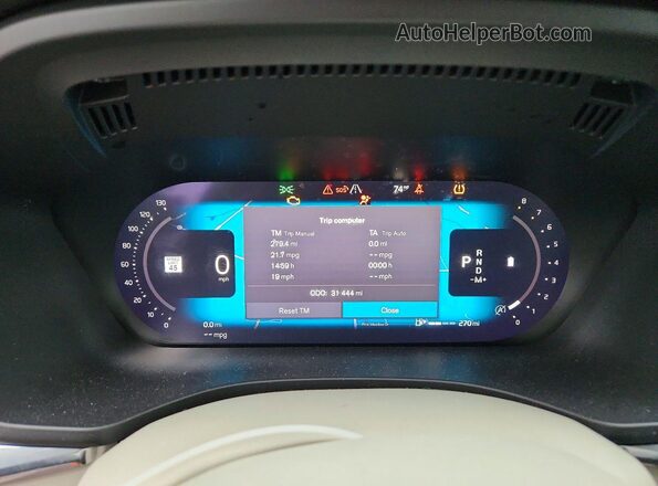 YV4L12DL9N1966372 2022 VOLVO XC60 Blue Вид щитка приладів