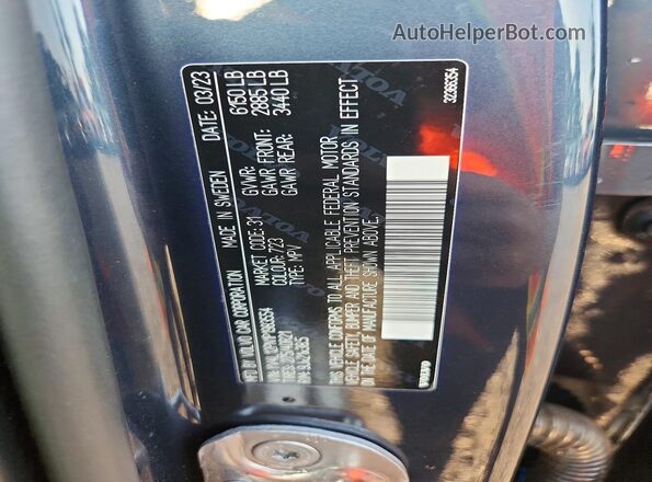 YV4L12PN1P1983554 2023 VOLVO XC90 Серый Вид наклейки с VIN-кодом