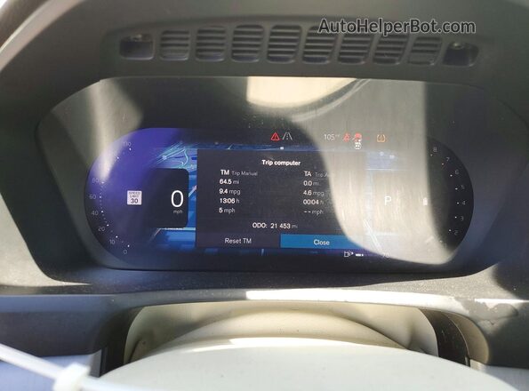 YV4L12PV1P1942101 2023 VOLVO XC90 White Вид щитка приладів
