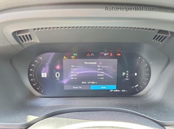 YV4L12RL1N1921645 2022 VOLVO XC60 Угольный Вид щитка приборов