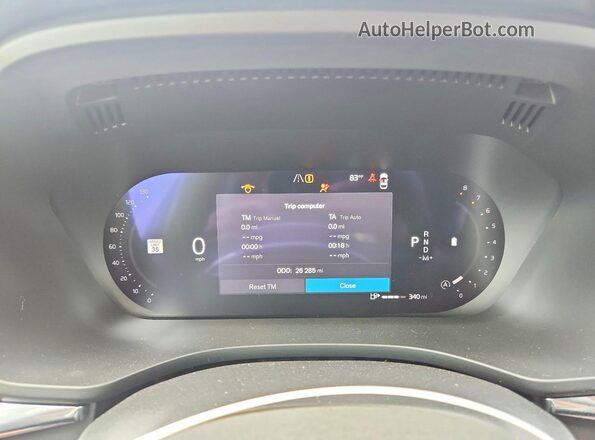 YV4L12RL2R1898494 2024 VOLVO XC60 Gray Instrument cluster view