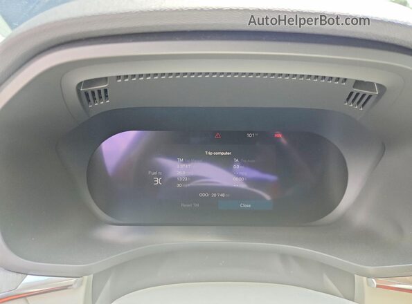 YV4L12RL9R1924458 2024 VOLVO XC60 Gray Vista del cuadro de instrumentos