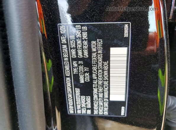 YV4L12UD3T2761937 2026 VOLVO XC40 Black Widok naklejki z numerem VIN