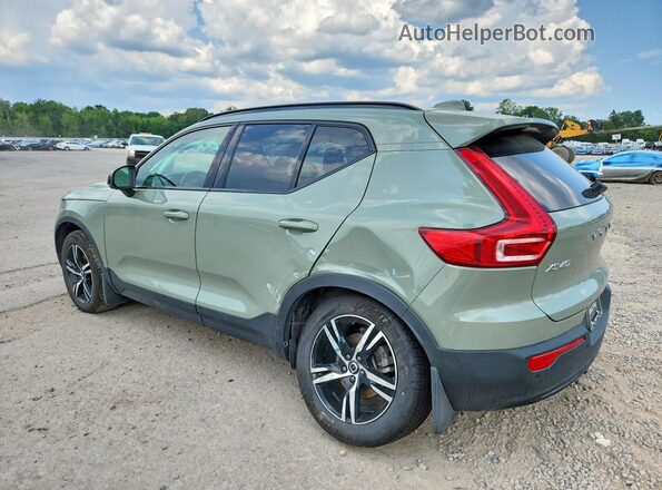 YV4L12UK8R2348936 2024 VOLVO XC40 Зеленый Задняя левая четверть
