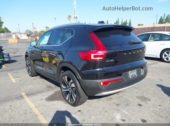 YV4L12UN0P2938975 2023 VOLVO XC40 Black Задня ліва чверть