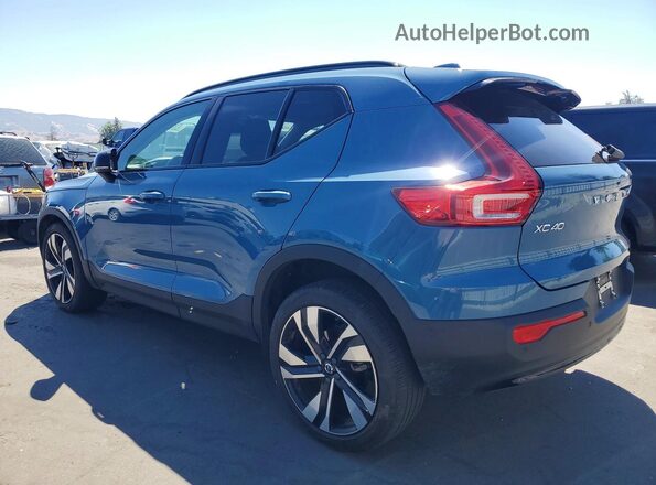 YV4L12UW9P2071150 2023 VOLVO XC40 Blue Задня ліва чверть