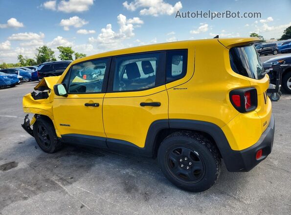 ZACCJAAB2HPE67748 2017 JEEP RENEGADE Желтый Задняя левая четверть