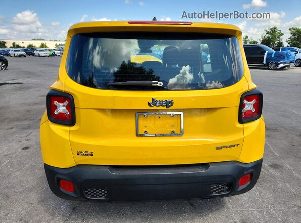 ZACCJAAB2HPE67748 2017 JEEP RENEGADE Желтый Вид сзади