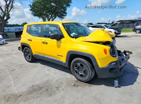 ZACCJAAB2HPE67748 2017 JEEP RENEGADE Желтый Передняя правая четверть
