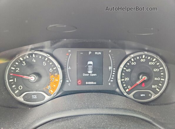 ZACCJAAB2HPF48815 2017 JEEP RENEGADE Gray ხელსაწყოთა პანელის ხედი