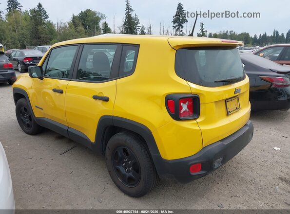 ZACCJAAB4HPF97529 2017 JEEP RENEGADE Yellow Tył lewy