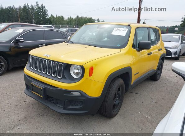 ZACCJAAB4HPF97529 2017 JEEP RENEGADE Yellow Przód lewy