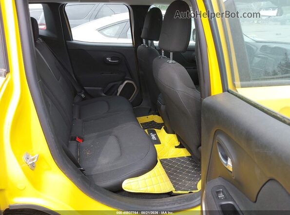 ZACCJAAB4HPF97529 2017 JEEP RENEGADE Yellow Widok naklejki z numerem VIN