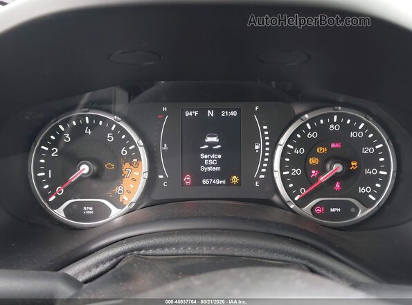 ZACCJAAB4HPF97529 2017 JEEP RENEGADE Yellow Widok tylnych siedzeń