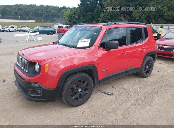 ZACCJAAB5HPE82244 2017 JEEP RENEGADE Red წინა მარცხენა ხედი სამი მეოთხედიდან