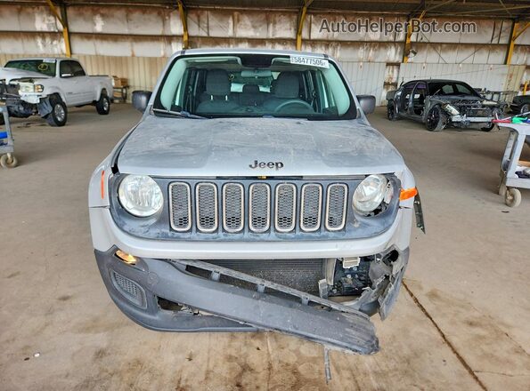 ZACCJAAB6HPF01741 2017 JEEP RENEGADE Silver Widok z przodu