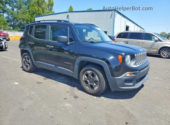 ZACCJAAB6HPF43200 2017 JEEP RENEGADE Black Przód prawy