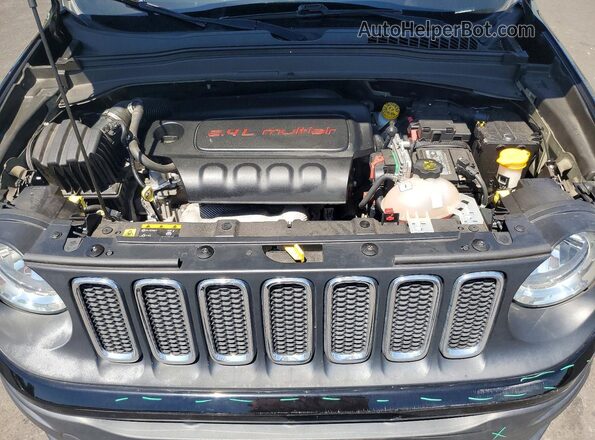 ZACCJAAB6HPF43200 2017 JEEP RENEGADE Black Widok wnętrza z tyłu
