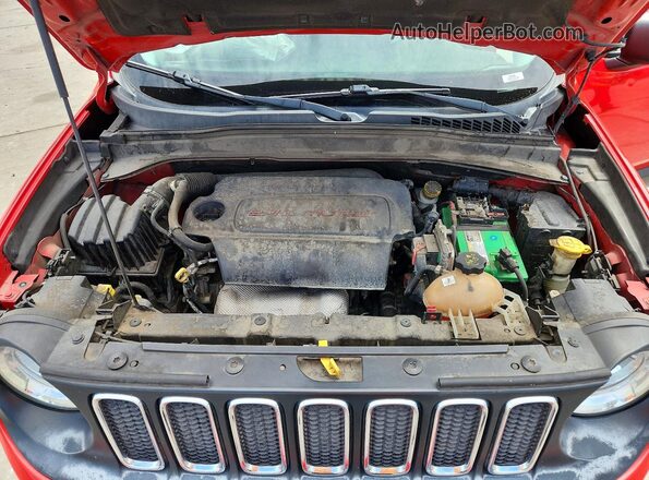 ZACCJAAB7HPE79555 2017 JEEP RENEGADE Red Vista interior trasera
