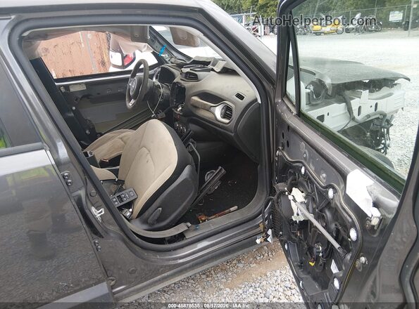 ZACCJAAH1HPF73497 2017 JEEP RENEGADE Серый Вид салона спереди
