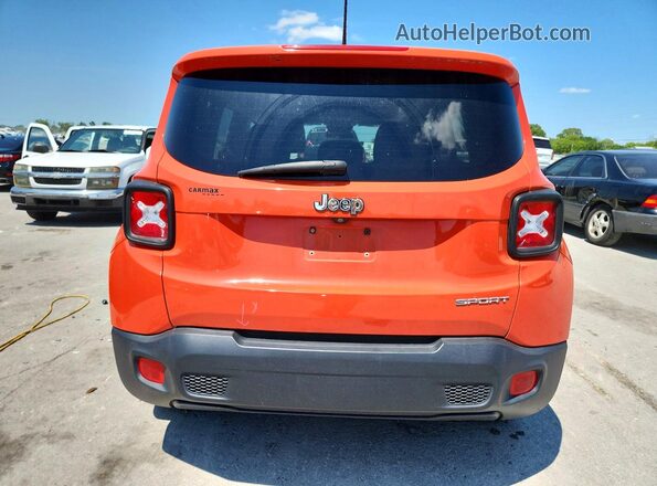 ZACCJAAT2GPD42644 2016 JEEP RENEGADE Оранжевый Вид сзади