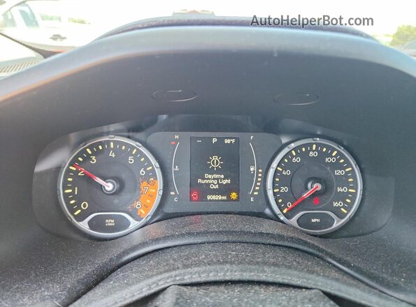 ZACCJAAT2GPD42644 2016 JEEP RENEGADE Оранжевый Вид щитка приборов