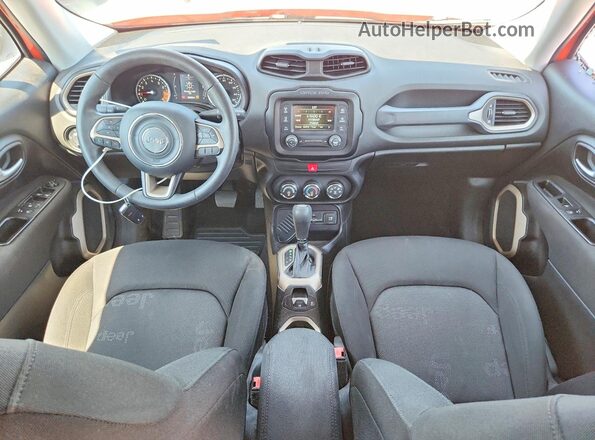 ZACCJAAT2GPD42644 2016 JEEP RENEGADE Оранжевый Вид панели приборов