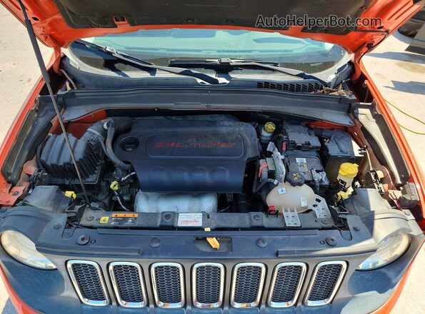 ZACCJAAT2GPD42644 2016 JEEP RENEGADE Оранжевый Вид задней части салона
