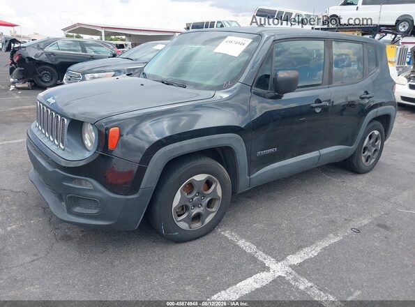ZACCJAAT3GPD12665 2016 JEEP RENEGADE Black Vista tres cuartos delantera izquierda