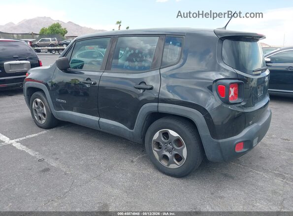 ZACCJAAT3GPD12665 2016 JEEP RENEGADE Black Trasero izquierdo