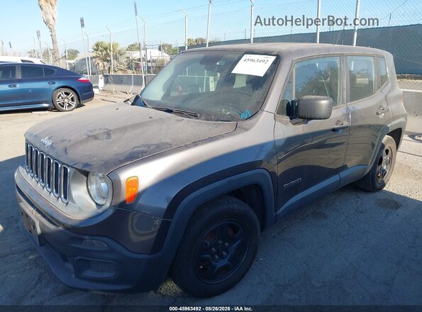 ZACCJAAW4GPD05895 2016 JEEP RENEGADE Gray წინა მარცხენა ხედი სამი მეოთხედიდან