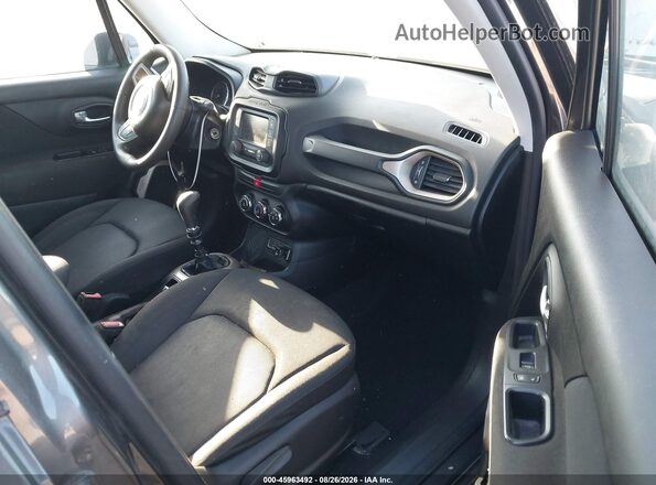ZACCJAAW4GPD05895 2016 JEEP RENEGADE Gray წინა სალონის ხედი