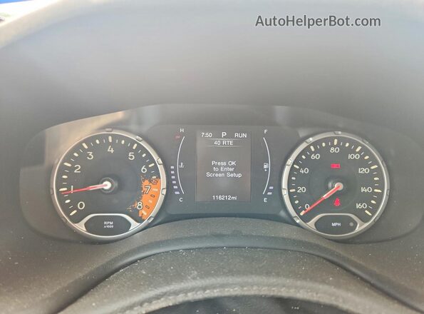 ZACCJABB0JPJ24518 2018 JEEP RENEGADE Blue Widok zestawu wskaźników