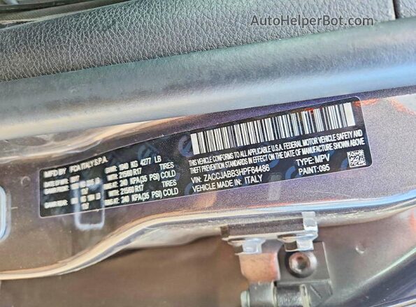 ZACCJABB3HPF64486 2017 JEEP RENEGADE Gray Engine compartment view