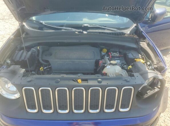 ZACCJABB4JPH89411 2018 JEEP RENEGADE Blue ძრავის განყოფილების ხედი