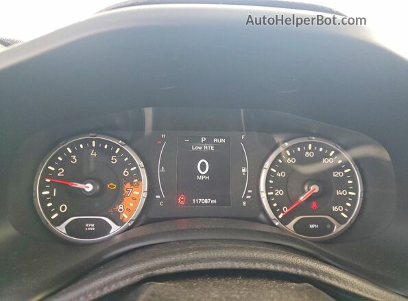 ZACCJABB4JPJ06233 2018 JEEP RENEGADE Gray Widok zestawu wskaźników