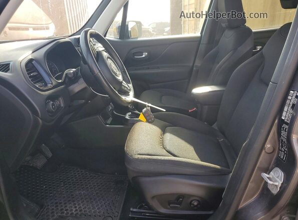 ZACCJABB4JPJ06233 2018 JEEP RENEGADE Gray Widok wnętrza z przodu