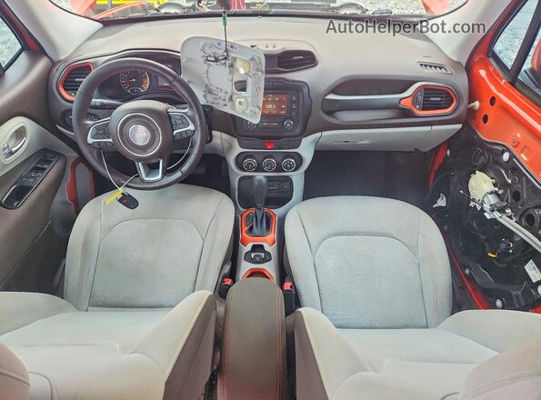 ZACCJABB5HPF50475 2017 JEEP RENEGADE Orange Առջևի վահանակի տեսք