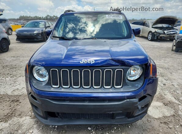 ZACCJABB5JPH85349 2018 JEEP RENEGADE Синий Вид спереди