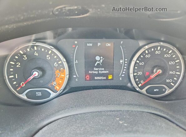 ZACCJABB7JPJ06632 2018 JEEP RENEGADE Gray Vista del cuadro de instrumentos